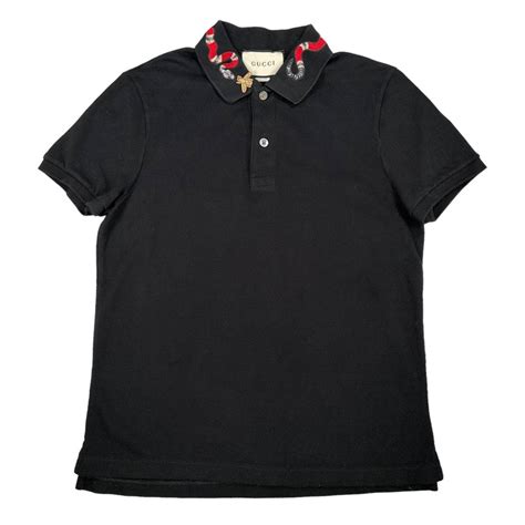 gucci polo snake bee|Gucci polo shirt snake collar.